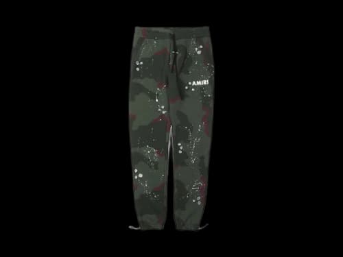 AMIRI Army Logo Sweatpants Camo