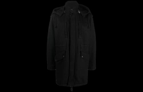 AMIRI Quilted Fishtail Parka Black