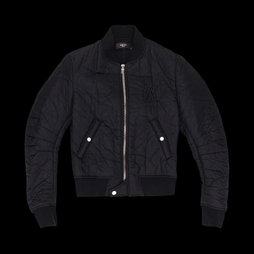 Amiri Tonal Crinkle Bomber 'Black'