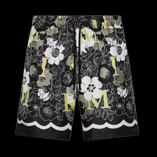 Amiri Flower Bermuda 'Black'
