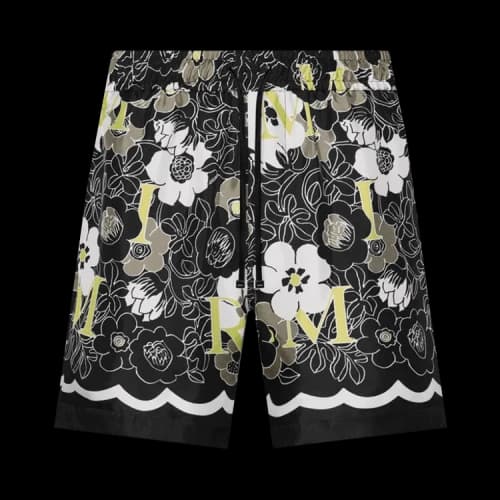 Amiri Flower Bermuda 'Black'