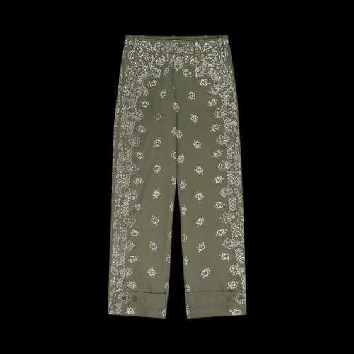 Amiri Bleached Bandana Field Cargo Pants 'Green'