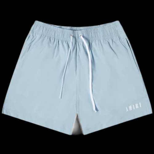 AMIRI Core Logo Swim Shorts Swim Shorts Dusty Blue