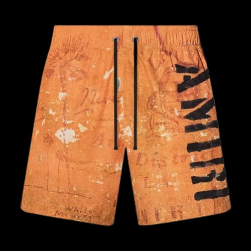 Amiri Stencil Military Swimtrunk 'Orange'