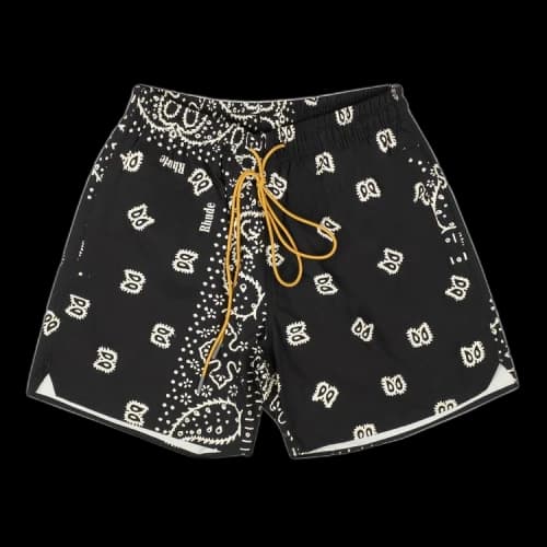 Rhude Bandana Print Swim Shorts 'Black'