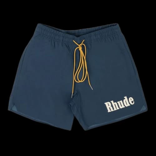 Rhude Logo Swim Shorts 'Slate Blue'