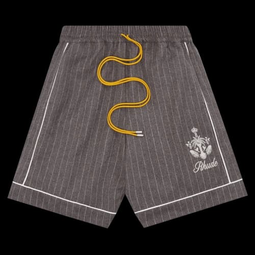 Rhude Striped Pajama Short 'Grey'