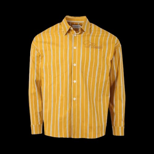Rhude Striped Long-Sleeve Shirt 'Mustard'