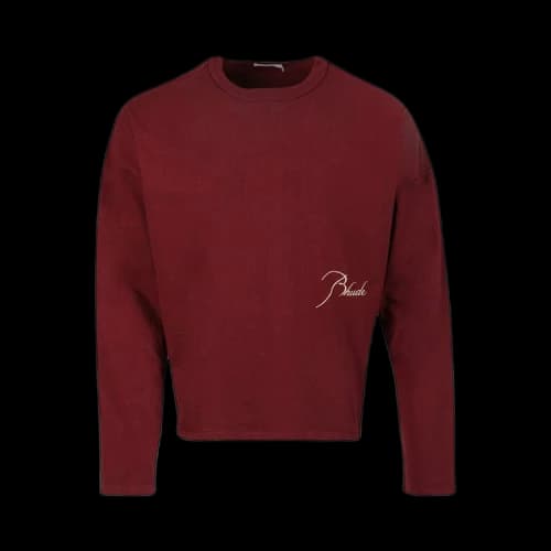 Rhude Long-Sleeve Reverse Tee 'Bordeaux'