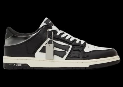 AMIRI Skel Top Low Black White Black (Women's)