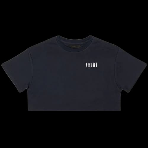 Amiri Cropped Short-Sleeve T-Shirt 'Navy'