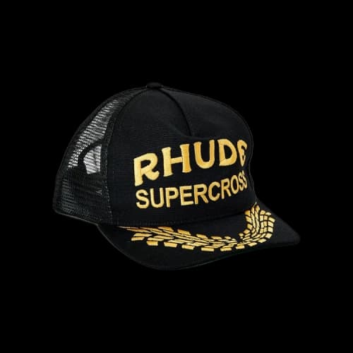 Rhude Canvas Supercross Trucker Hat 'Black'