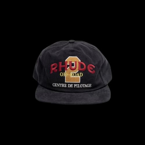 Rhude Off Road Washed Canvas Hat 'Black'