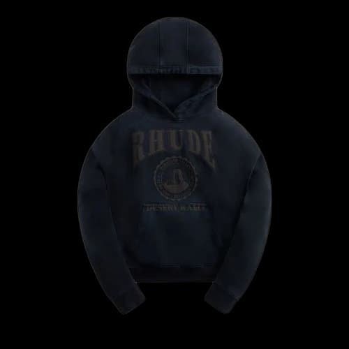 Rhude Cropped Desert Valley Hoodie 'Black'