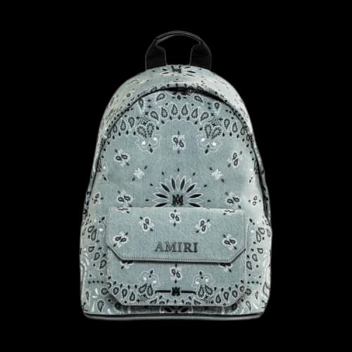 Amiri Bandana Denim Backpack 'Clay Indigo'