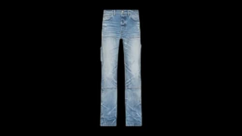 AMIRI Straight Fit Carpenter Faded Indigo Jeans Blue