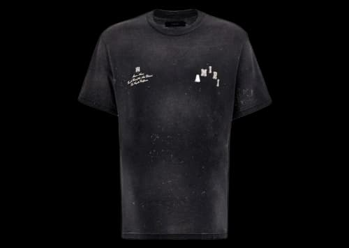 AMIRI Vintage Collegiate Tee Black