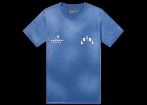 AMIRI Vintage Collegiate T-Shirt Blue