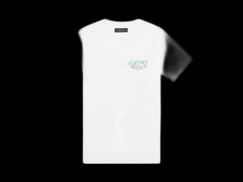 AMIRI Floral Logo Tee White
