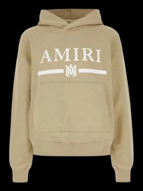 AMIRI MA Bar Logo Hoodie Tan