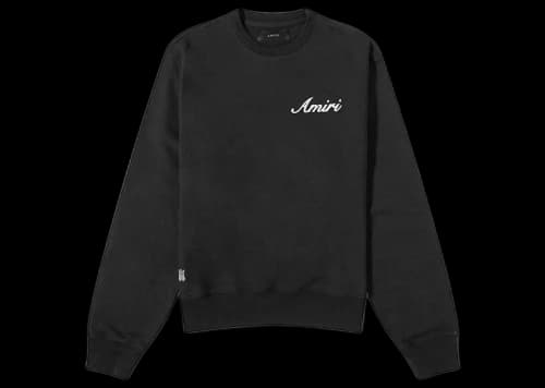AMIRI Script Logo Sweatshirt Black
