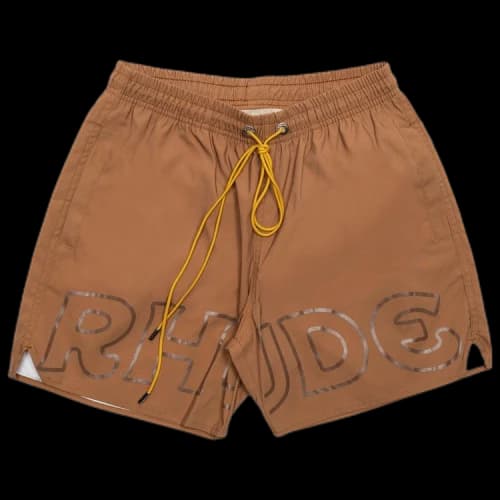 Rhude Camel Logo Swim Trunks 'Camel'