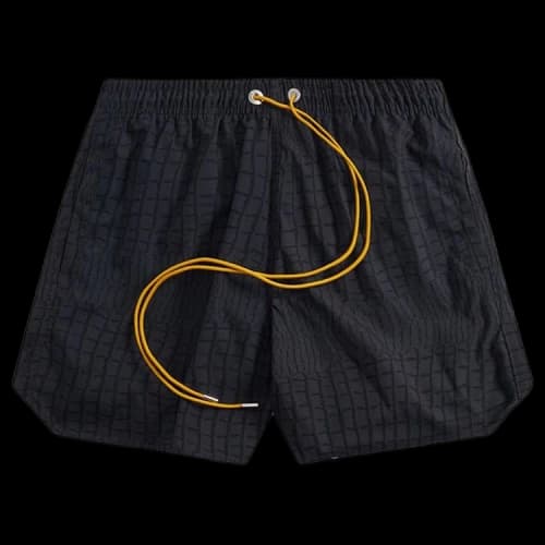 Rhude Crocodile Swim Shorts 'Black'