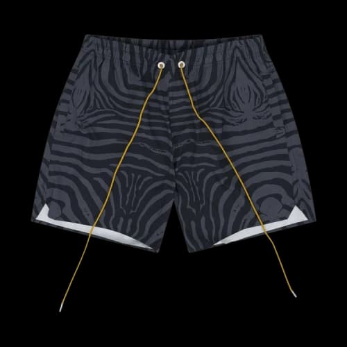 Rhude Zebra Swim Trunk 'Black'
