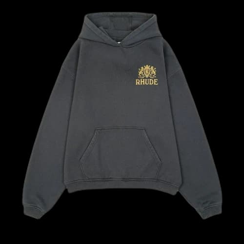 Rhude Woodland Hills Ski Hoodie 'Vintage Black'