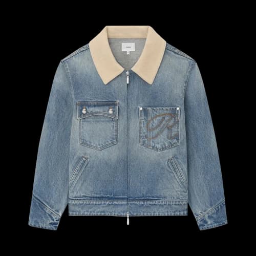 Rhude Western Zip Up Denim Jacket 'Denim'