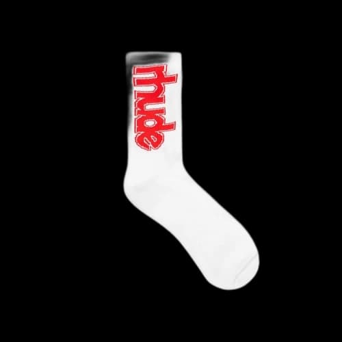 Rhude Ski Club Sock 'White/Red'