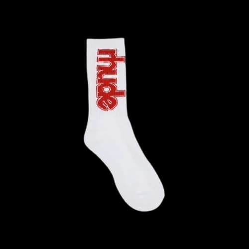 Rhude Ski Club Sock 'White/Red'
