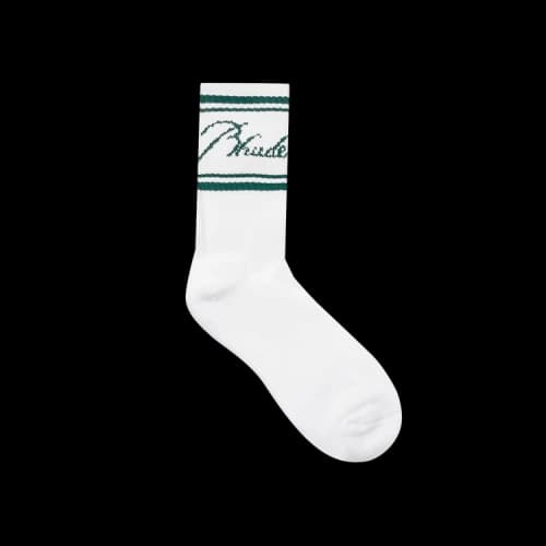 Rhude Script Logo Socks 'White/Green'