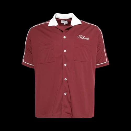 Rhude Mont-Blanc Bowling Shirt 'Red'