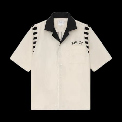 Rhude Chamonix Alpine Shirt 'White/Black'