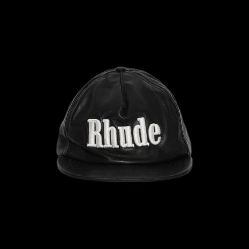 Rhude Logo Leather Hat 'Black'