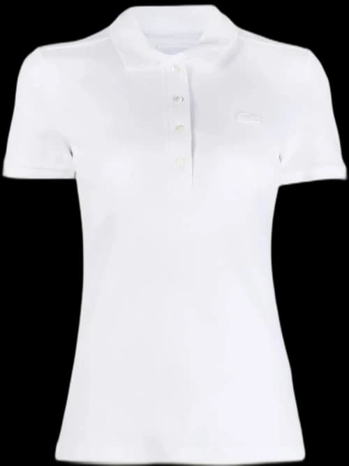 Lacoste L.12.D Slim Fit Stretch Mini Pique Polo Shirt White