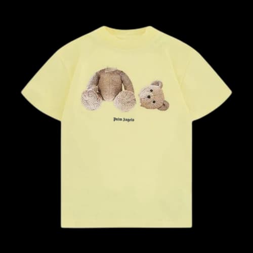 Palm Angels Kids Bear T-Shirt 'Yellow/Brown'