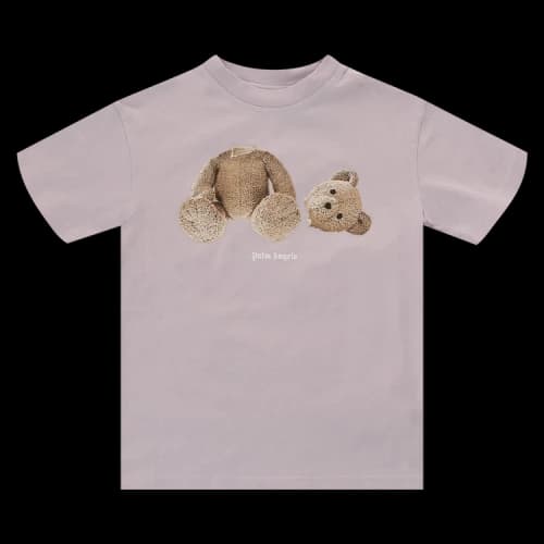 Palm Angels Kids Broken Bear T-Shirt 'Lilac/Brown'