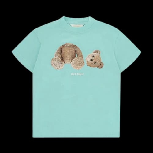 Palm Angels Kids Bear T-Shirt 'Blue/Brown'