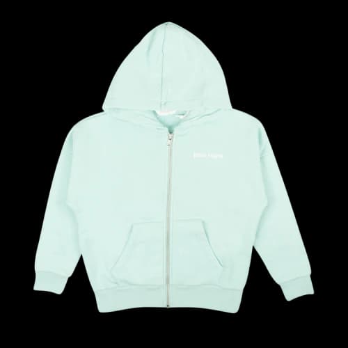 Palm Angels Oversized Logo Zip Hoodie 'Blue'