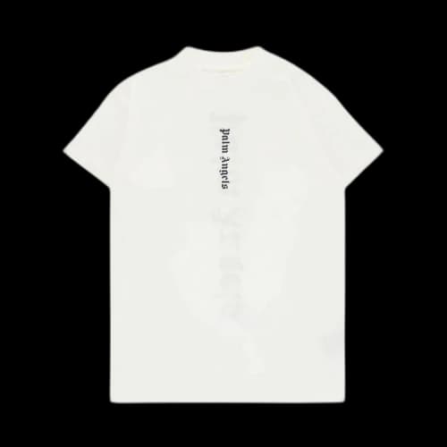 Palm Angels Kids Classic Over Logo Tee Dress 'White/Navy'