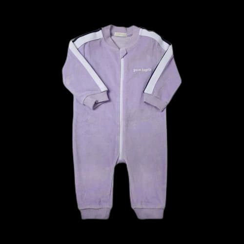 Palm Angels Kids Logo Track Jumpsuit 'Lilac/White'