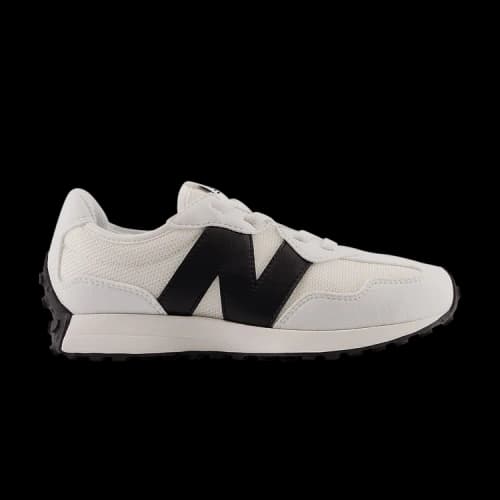 New Balance 327 Bungee Lace Little Kid Wide 'White Black'