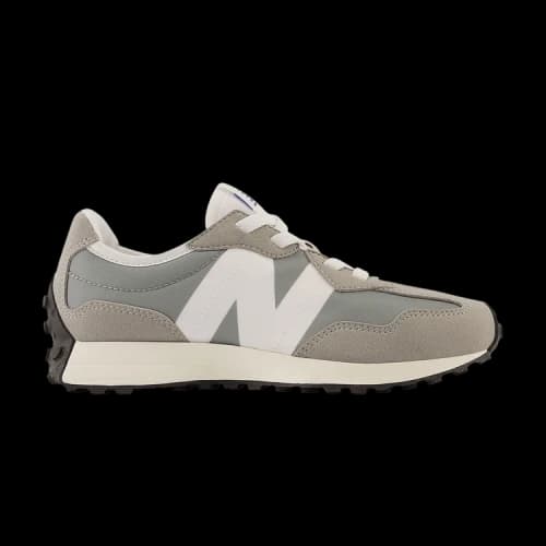 New Balance 327 Bungee Lace Little Kid Wide 'Cement Grey'