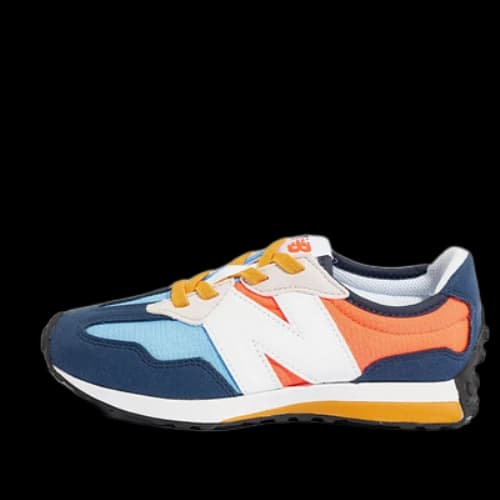 (PS) New Balance 327 Bungee Lace 'Blue Orange'