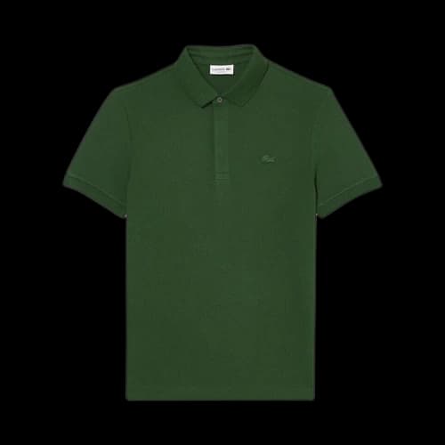 Lacoste Regular Fit Paris Stretch Pique Polo Shirt Green