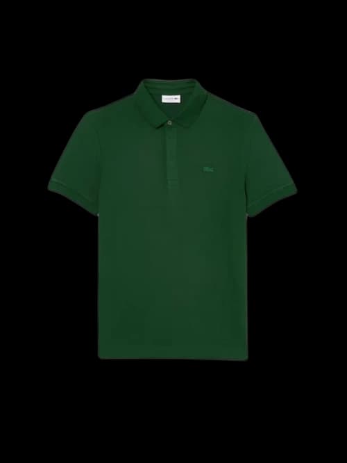 Lacoste Regular Fit Paris Stretch Pique Polo Shirt Green