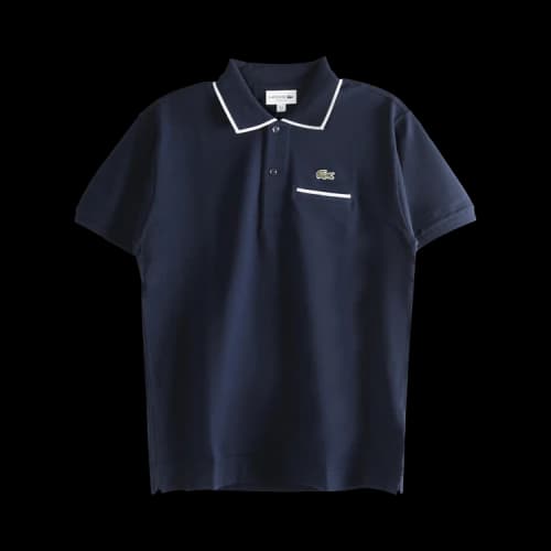 Lacoste Classic Fit L.12.12 Pocket Detail Polo 'Navy Blue/Flour'