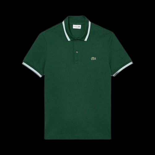 Lacoste Regular Fit Trim Accent Polo Shirt Green